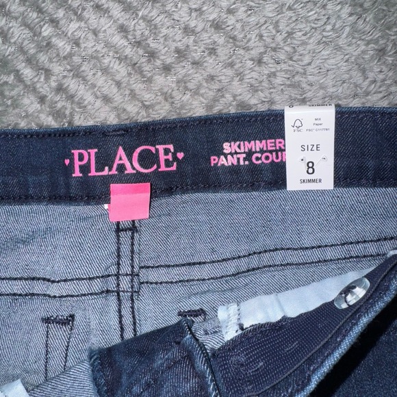 NWT Children's Place Girls Stretch Denim Shorts Size 8 Grey Blue Bundle Summer - Picture 7 of 8